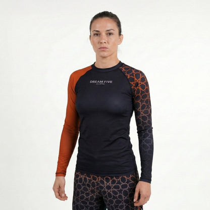 RASHGUARD STAR FEMME MARRON