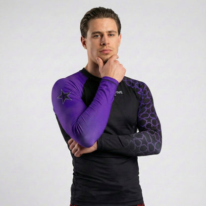 RASHGUARD STAR HOMME VIOLET