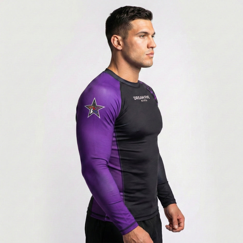 RASHGUARD STAR HOMME VIOLET