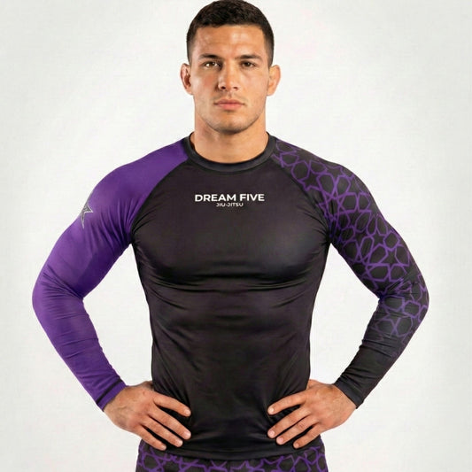 RASHGUARD STAR HOMME VIOLET