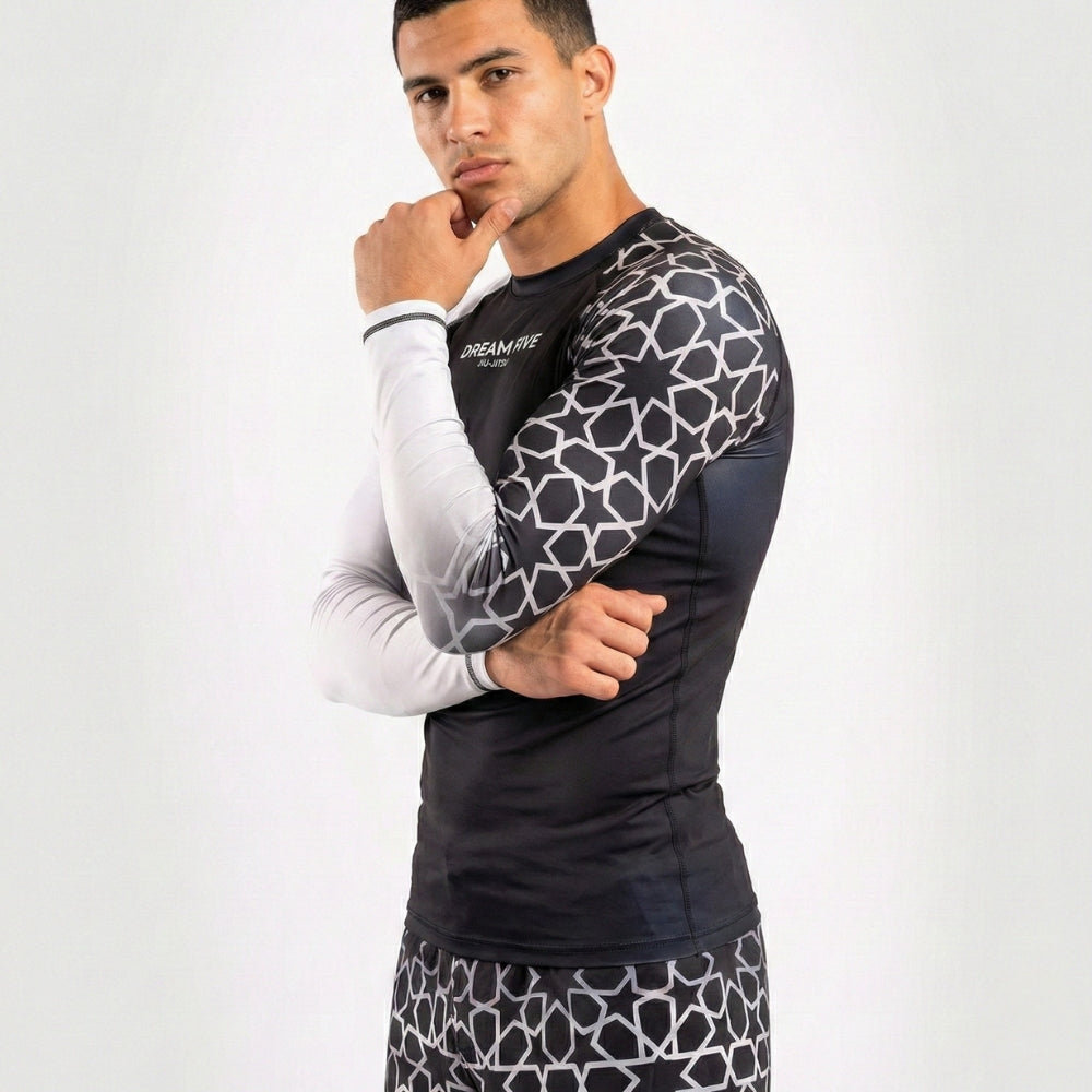 RASHGUARD STAR HOMME BLANC