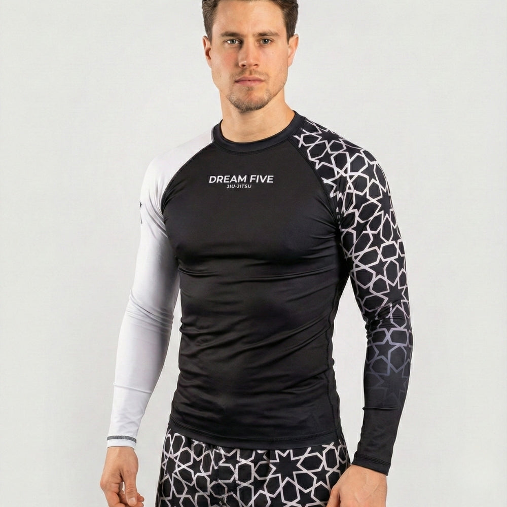 RASHGUARD STAR HOMME BLANC