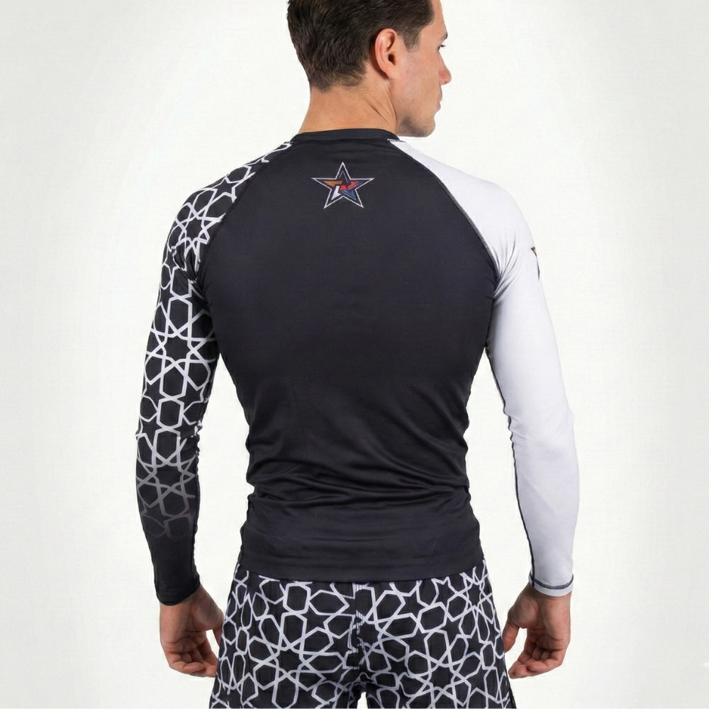 RASHGUARD STAR HOMME BLANC