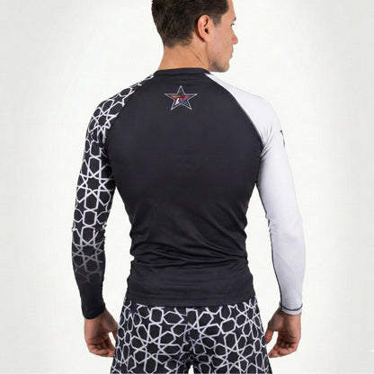 RASHGUARD STAR HOMME BLANC