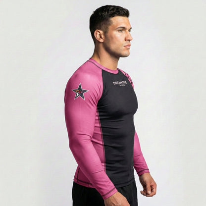 RASHGUARD STAR HOMME ROSE