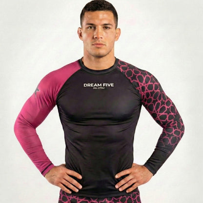 RASHGUARD STAR HOMME ROSE