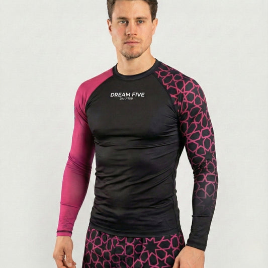 RASHGUARD STAR HOMME ROSE