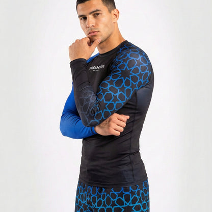 RASHGUARD STAR HOMME BLEU
