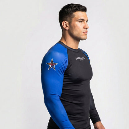 RASHGUARD STAR HOMME BLEU